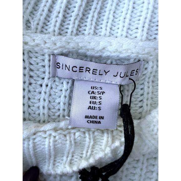 Sincerely Jules color block sweater, crewneck, women's S, NWT - Picture 4 of 9